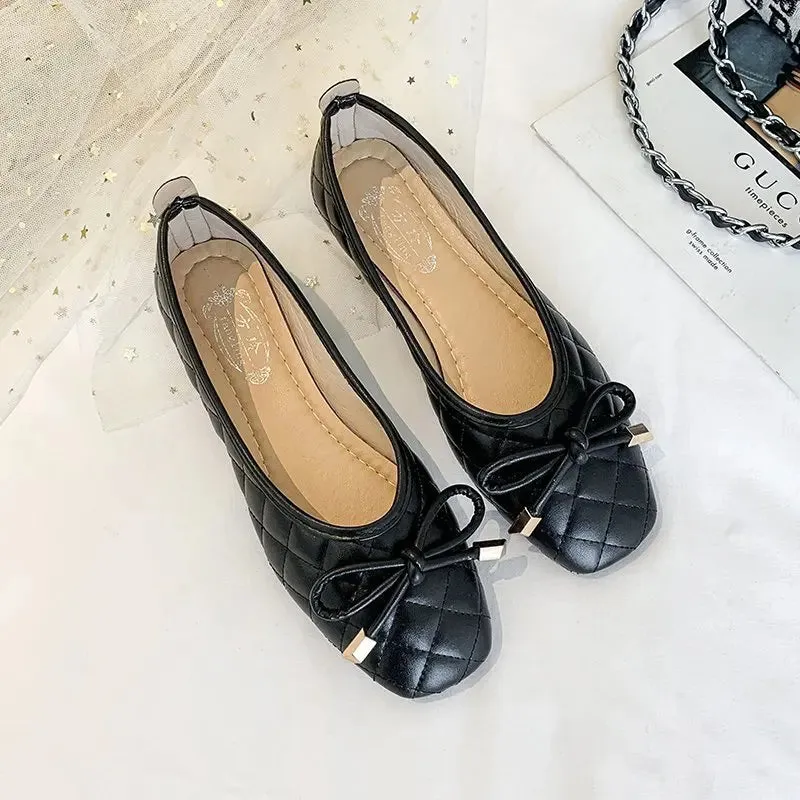 Casual Flats Shoes Women Fashion Pointed Toe  Female Spring Autumn Single Shallow Mouth Loafers Shoes Mocasines De Mujer Zapatos