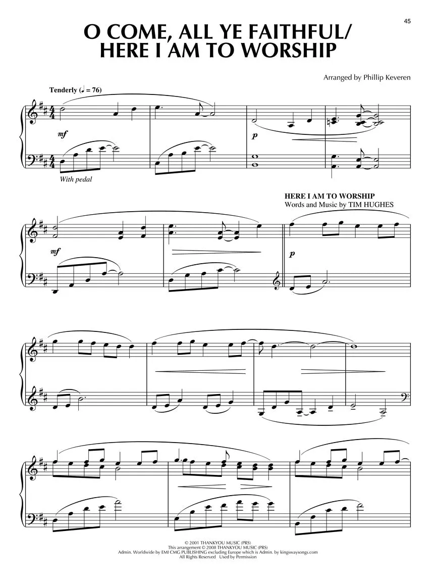 Christmas Worship Medleys for Piano Soloist arr. Phillip Keveren