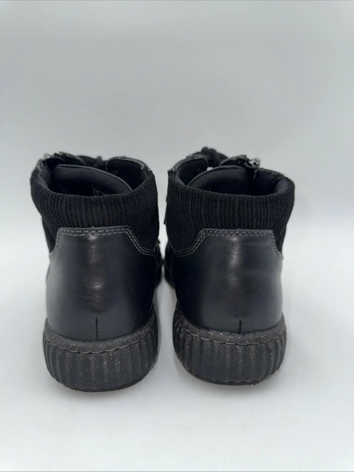 Clarks Women’s Caroline Park Boot Black Leather Size 10 M - Very Good