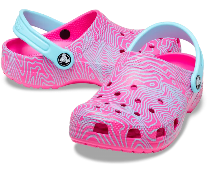 Classic Topographic Clog Kids