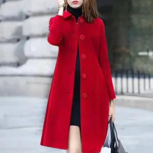 Classic Wool Coat | A-Line Fit | Elegant & Warm