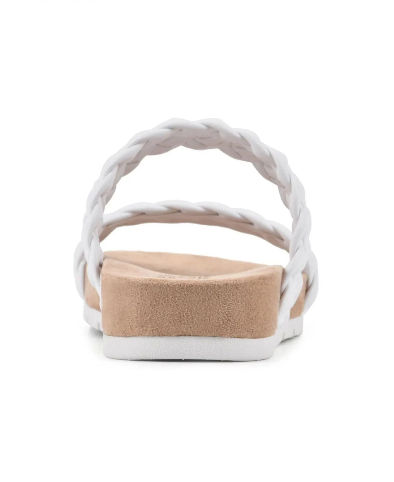 Cliffs By White Mountain Women's Truly Slide Sandals Shoes TRULY C32926 White 8M