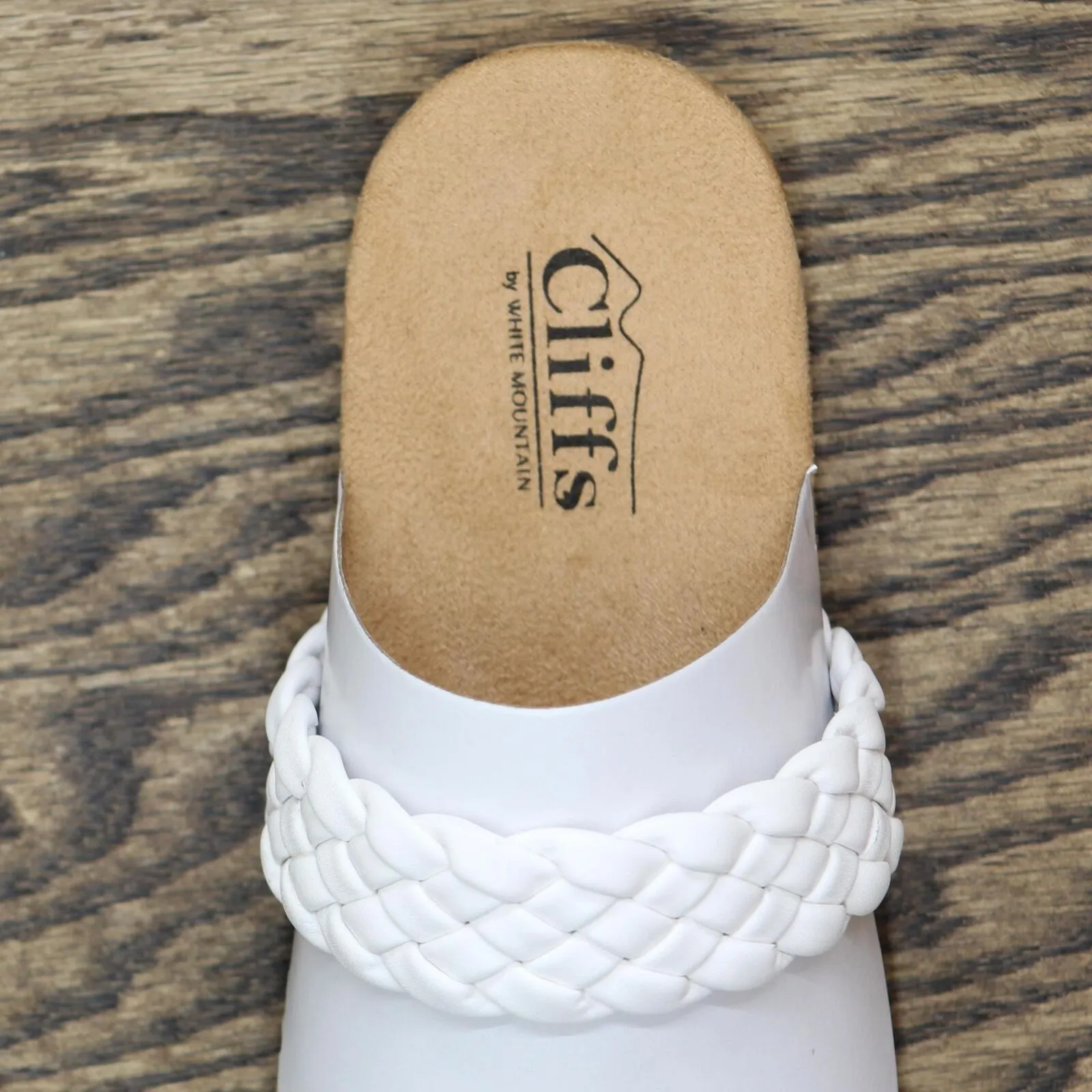 Cliffs By White Mountain Women's Truly Slide Sandals Shoes TRULY C32926 White 8M