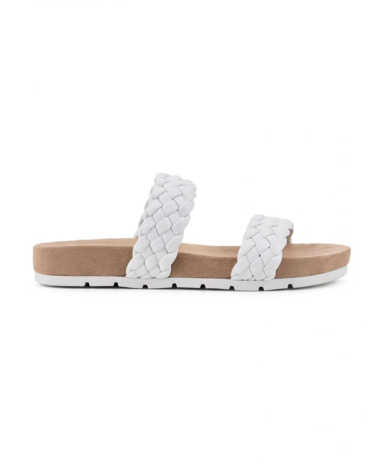 Cliffs By White Mountain Women's Truly Slide Sandals Shoes TRULY C32926 White 8M