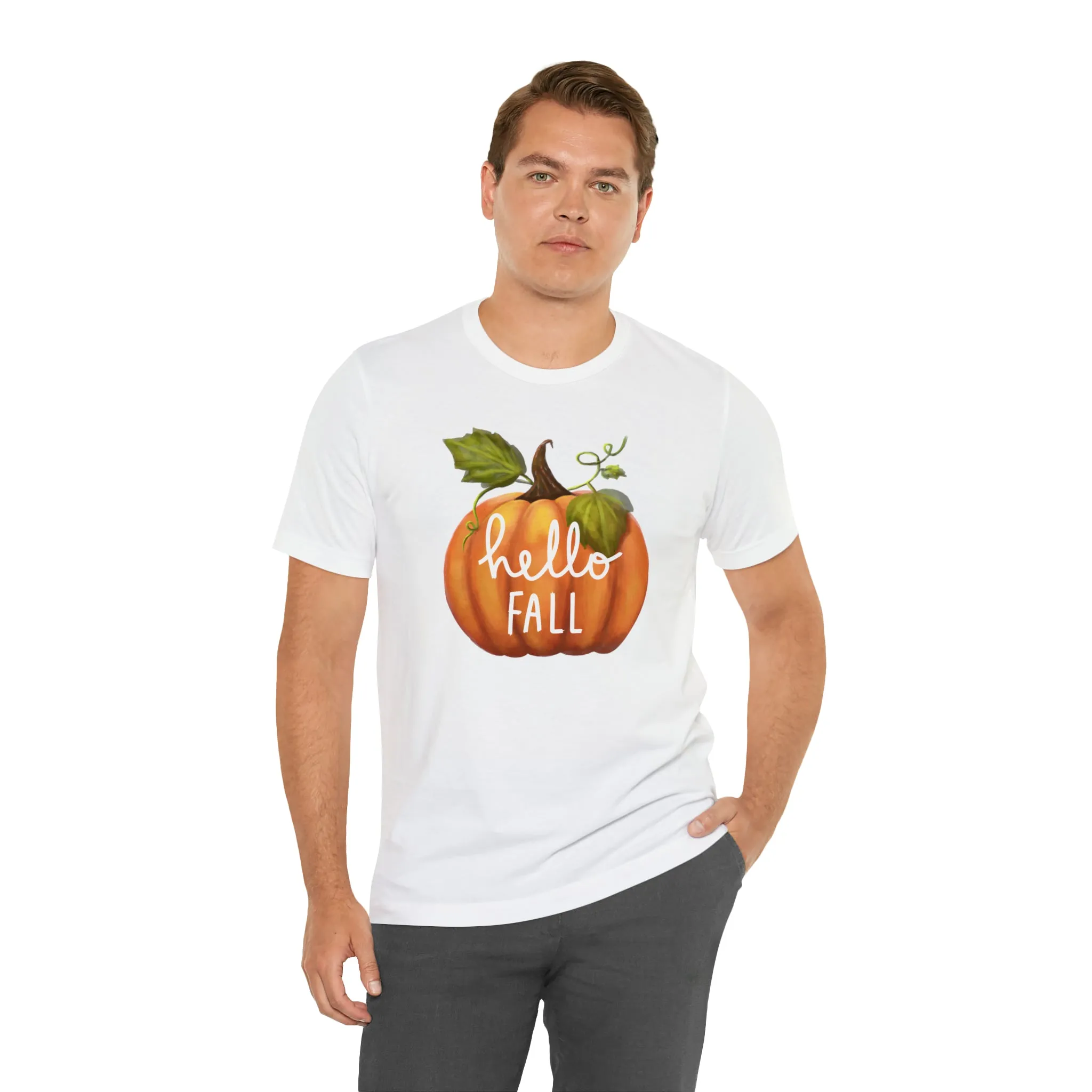 Copy of Hello Fall Shirt, Autumn Pumpkin Shirt , Pumpkin Spice Tee, Funny Pumpkin T-Shirt, Womens Fall Season Shirt
