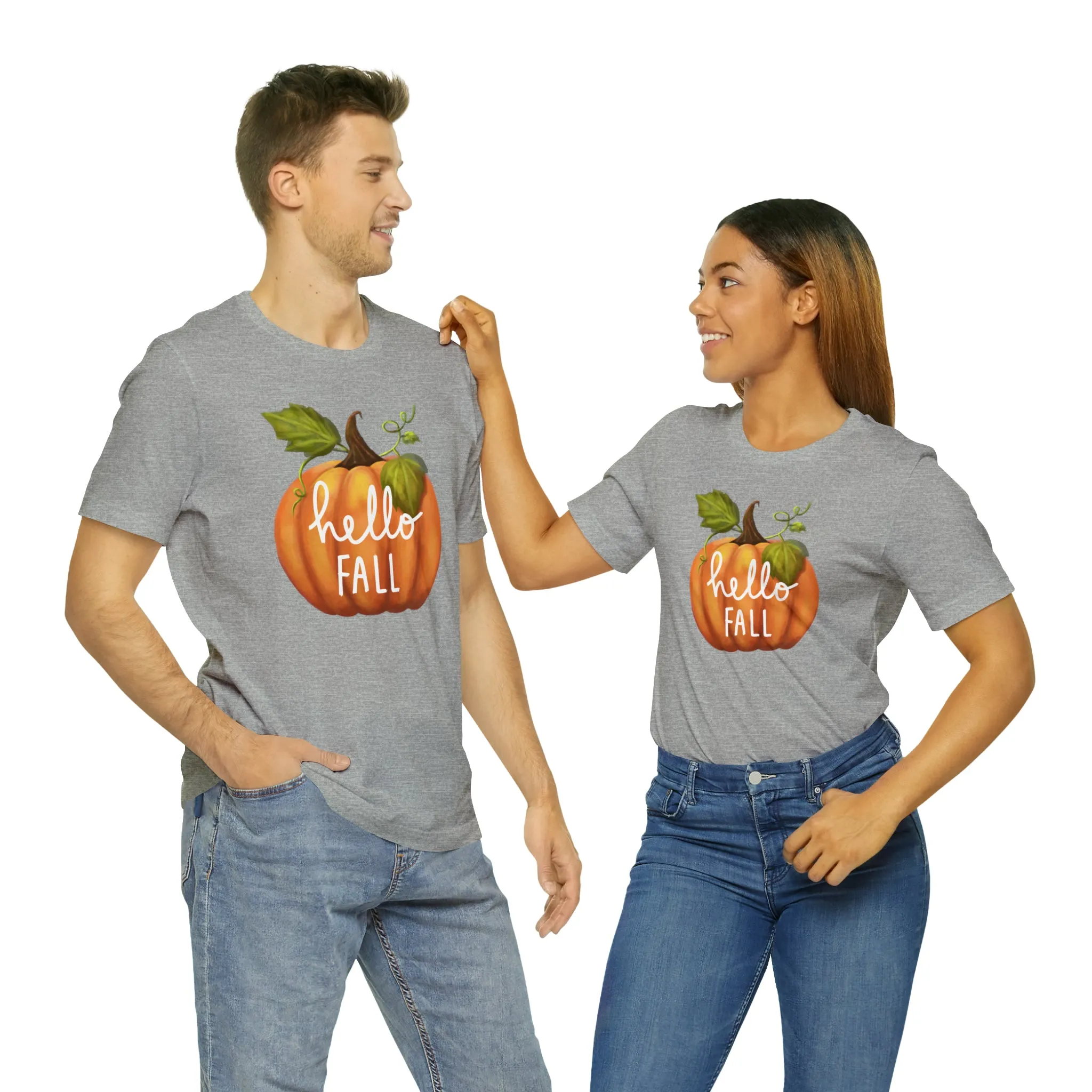 Copy of Hello Fall Shirt, Autumn Pumpkin Shirt , Pumpkin Spice Tee, Funny Pumpkin T-Shirt, Womens Fall Season Shirt