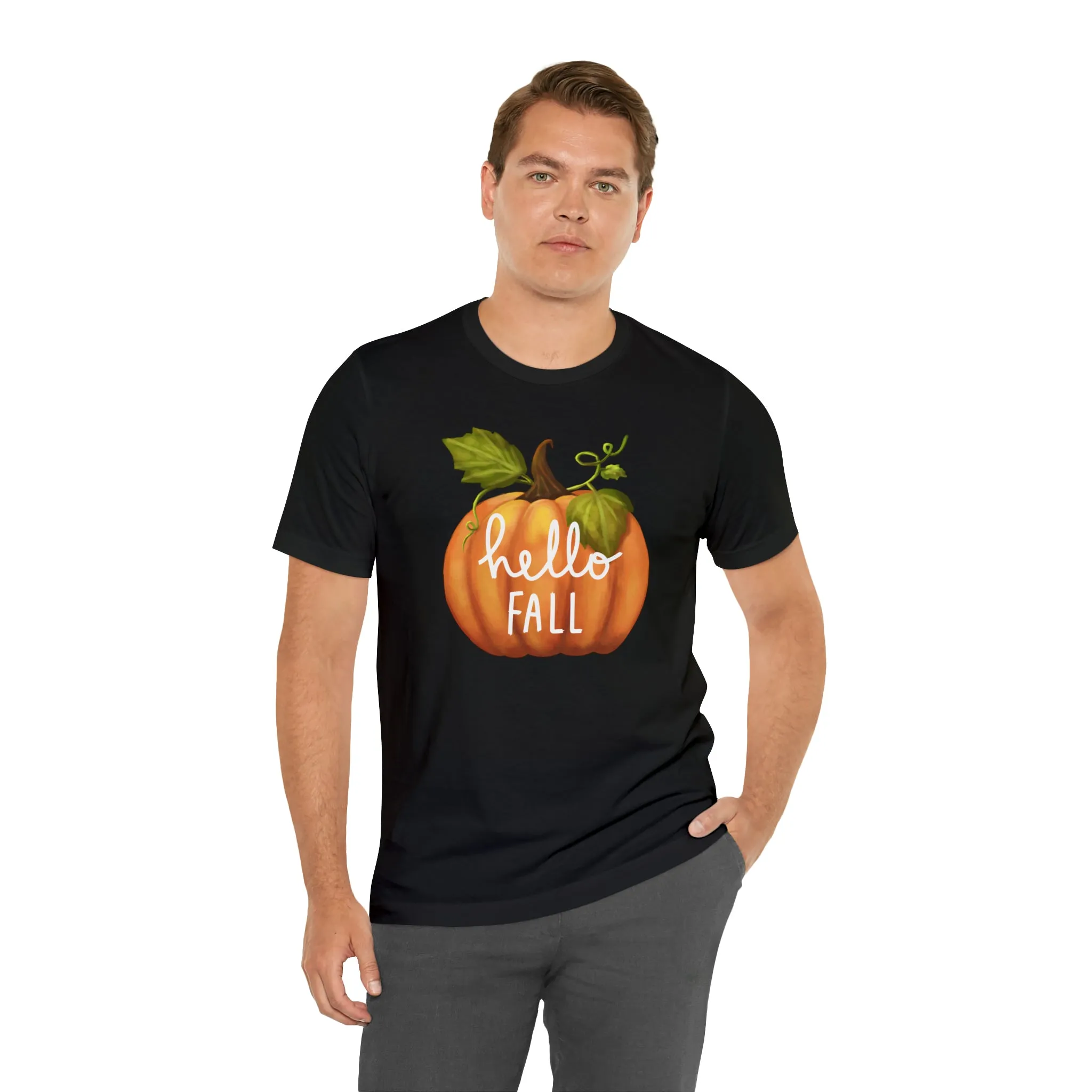 Copy of Hello Fall Shirt, Autumn Pumpkin Shirt , Pumpkin Spice Tee, Funny Pumpkin T-Shirt, Womens Fall Season Shirt
