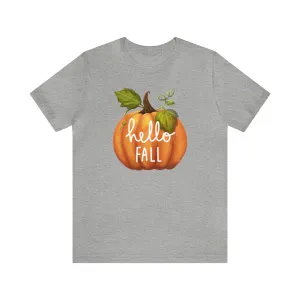 Copy of Hello Fall Shirt, Autumn Pumpkin Shirt , Pumpkin Spice Tee, Funny Pumpkin T-Shirt, Womens Fall Season Shirt