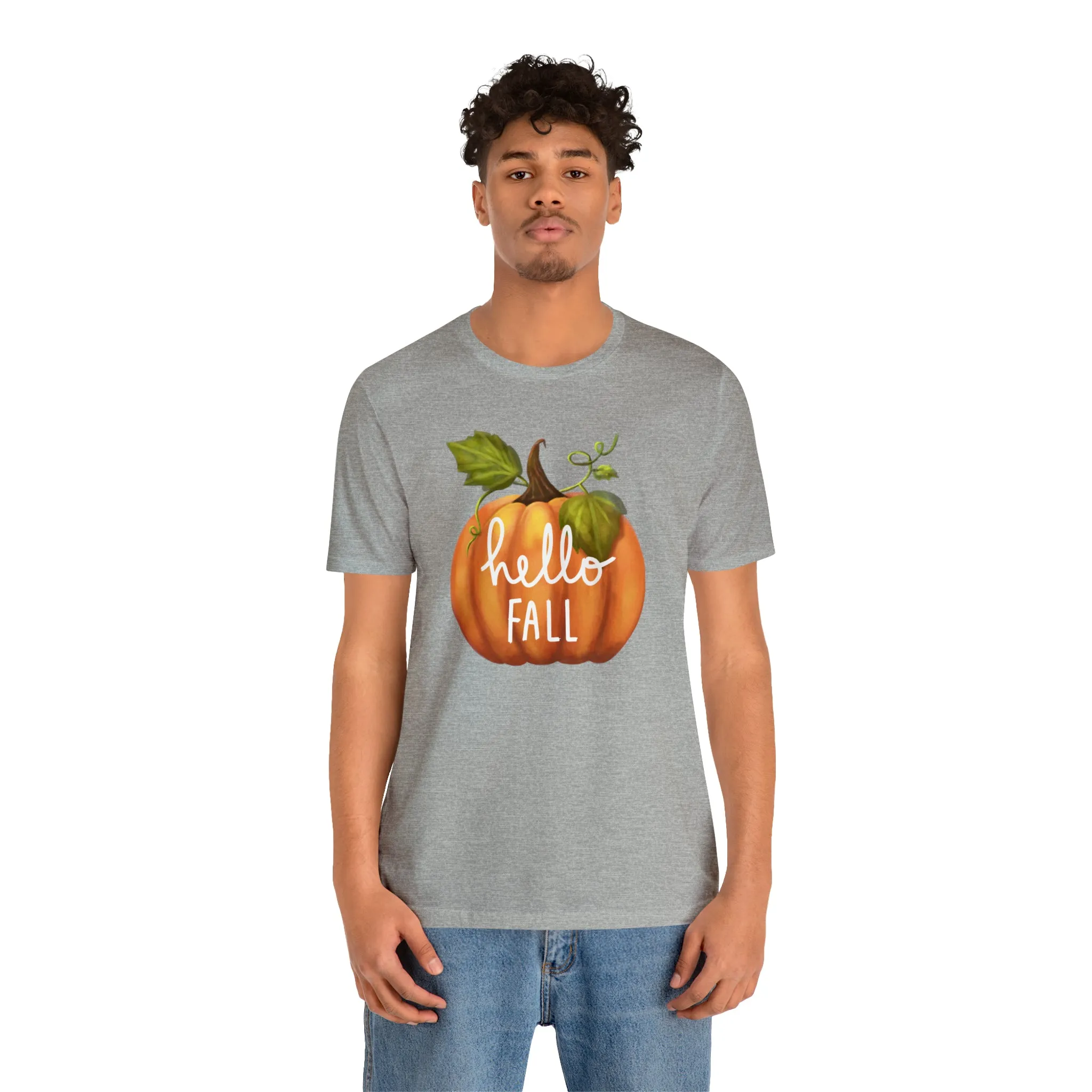 Copy of Hello Fall Shirt, Autumn Pumpkin Shirt , Pumpkin Spice Tee, Funny Pumpkin T-Shirt, Womens Fall Season Shirt