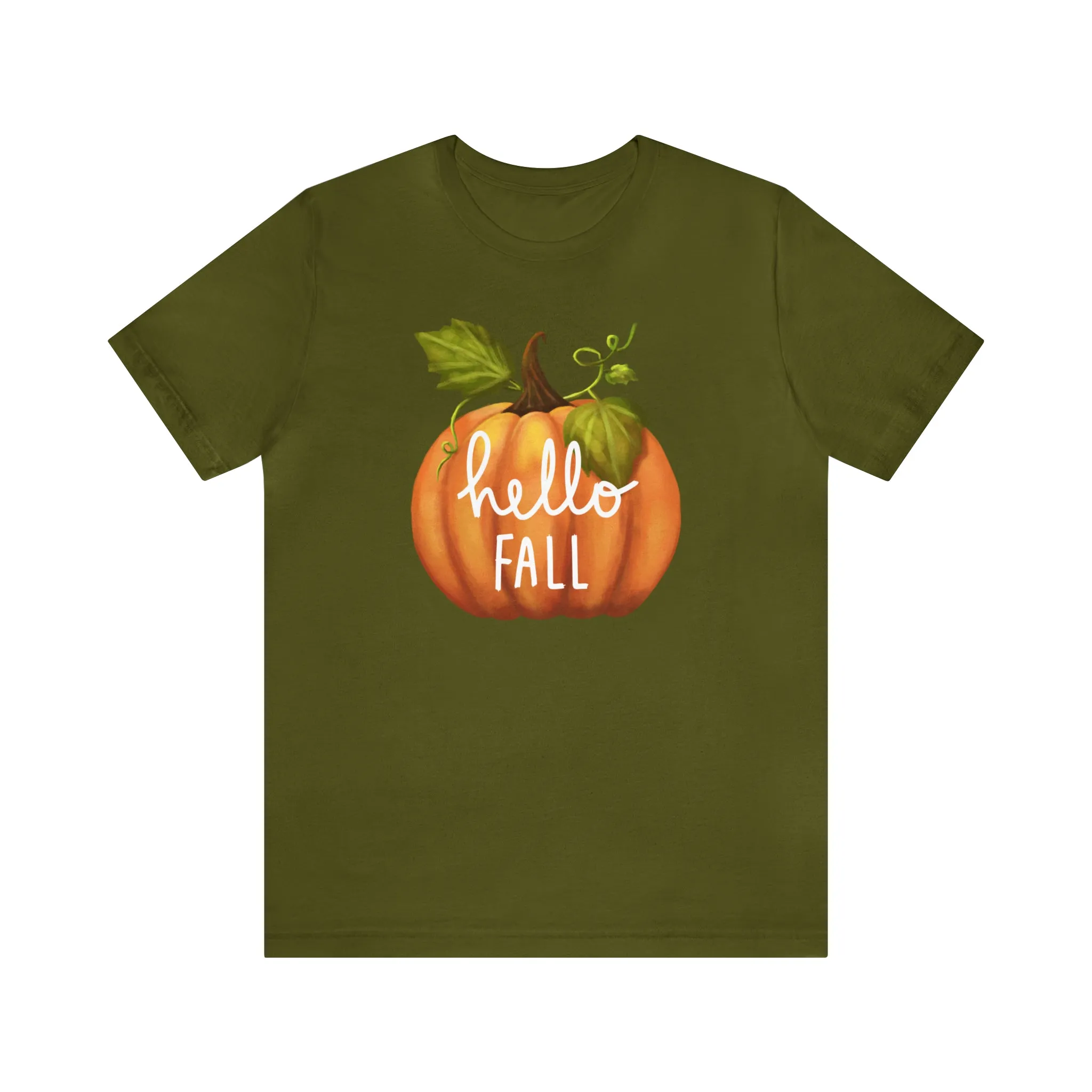 Copy of Hello Fall Shirt, Autumn Pumpkin Shirt , Pumpkin Spice Tee, Funny Pumpkin T-Shirt, Womens Fall Season Shirt
