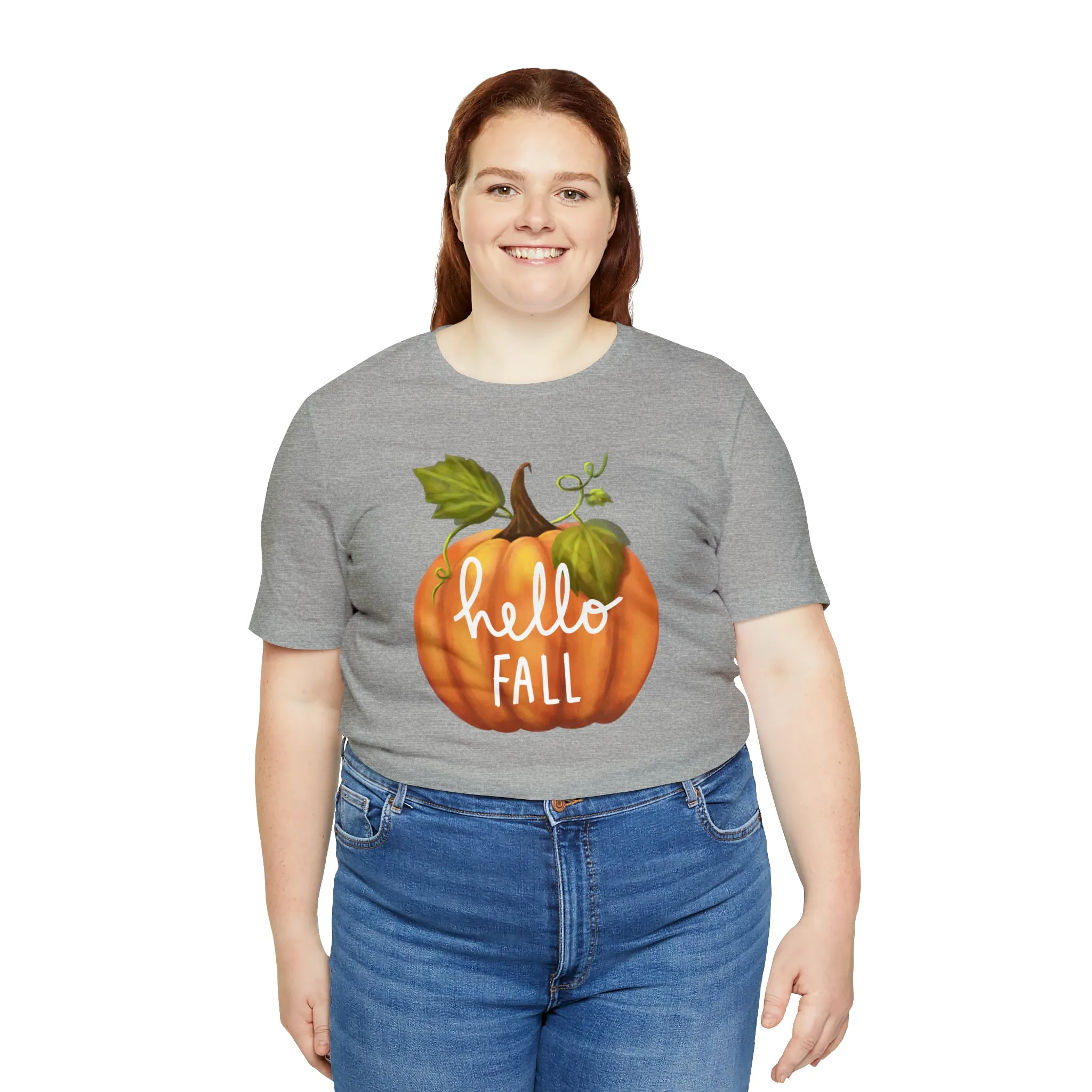 Copy of Hello Fall Shirt, Autumn Pumpkin Shirt , Pumpkin Spice Tee, Funny Pumpkin T-Shirt, Womens Fall Season Shirt