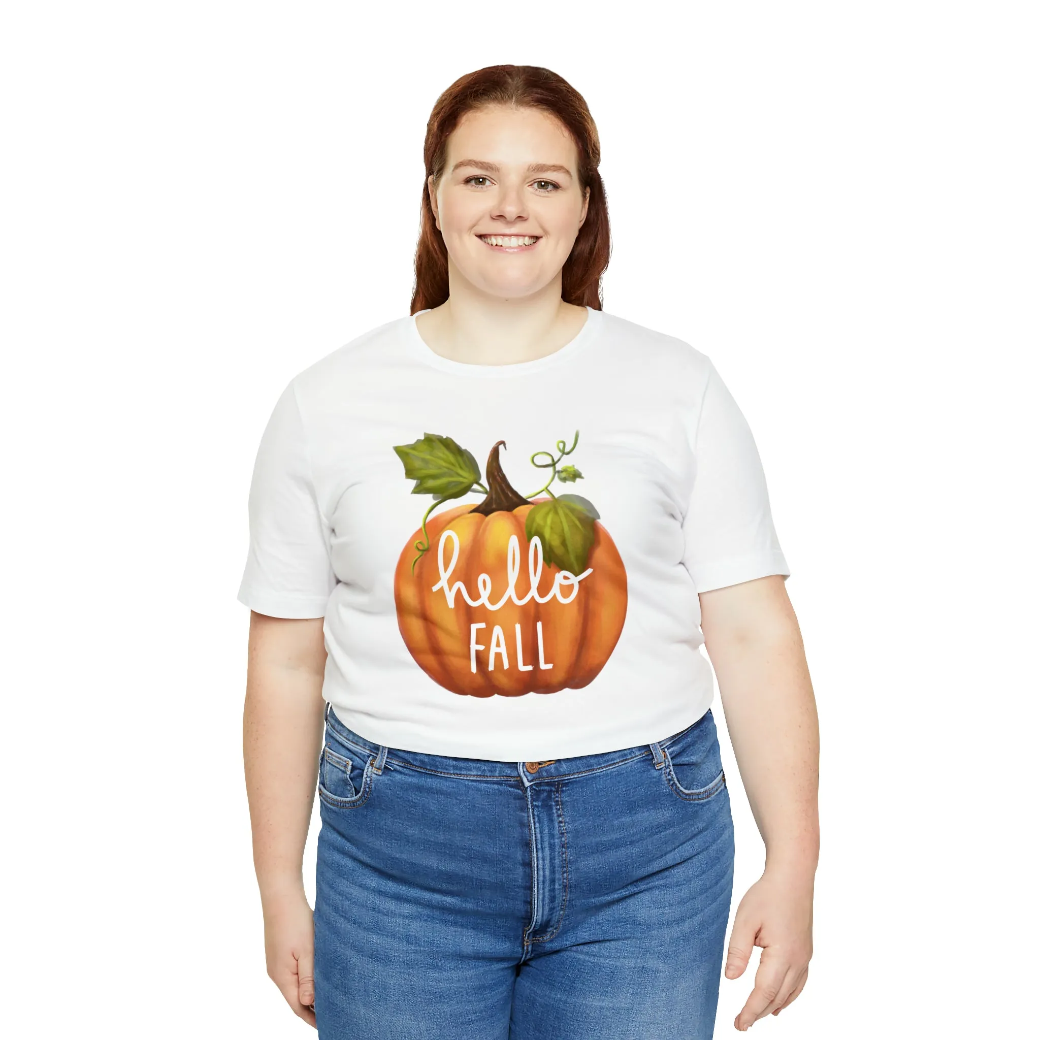 Copy of Hello Fall Shirt, Autumn Pumpkin Shirt , Pumpkin Spice Tee, Funny Pumpkin T-Shirt, Womens Fall Season Shirt
