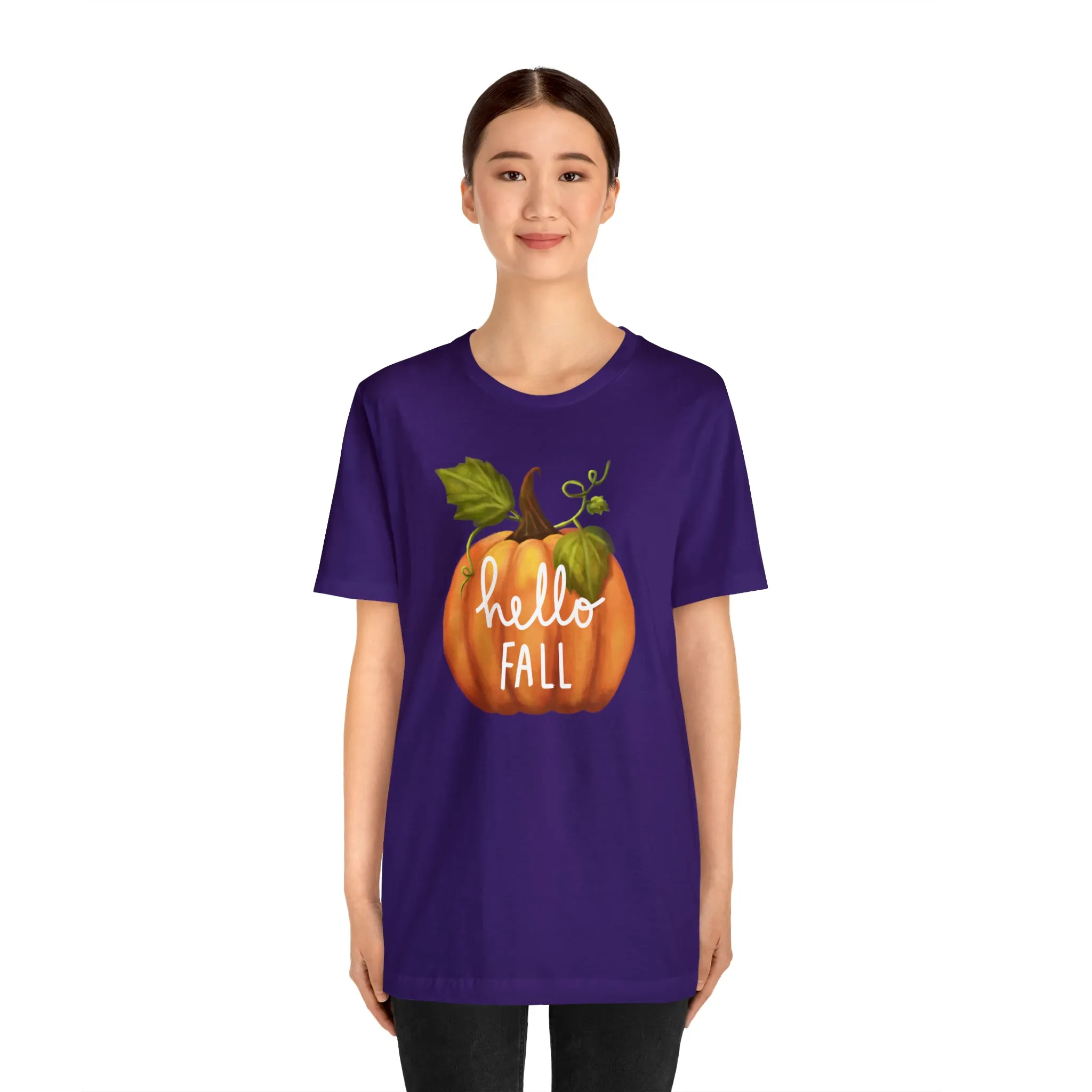 Copy of Hello Fall Shirt, Autumn Pumpkin Shirt , Pumpkin Spice Tee, Funny Pumpkin T-Shirt, Womens Fall Season Shirt
