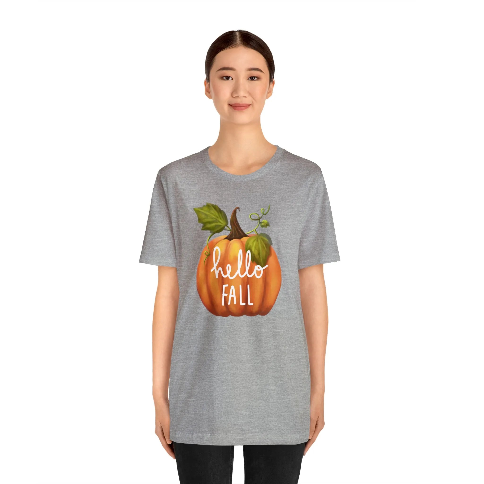 Copy of Hello Fall Shirt, Autumn Pumpkin Shirt , Pumpkin Spice Tee, Funny Pumpkin T-Shirt, Womens Fall Season Shirt