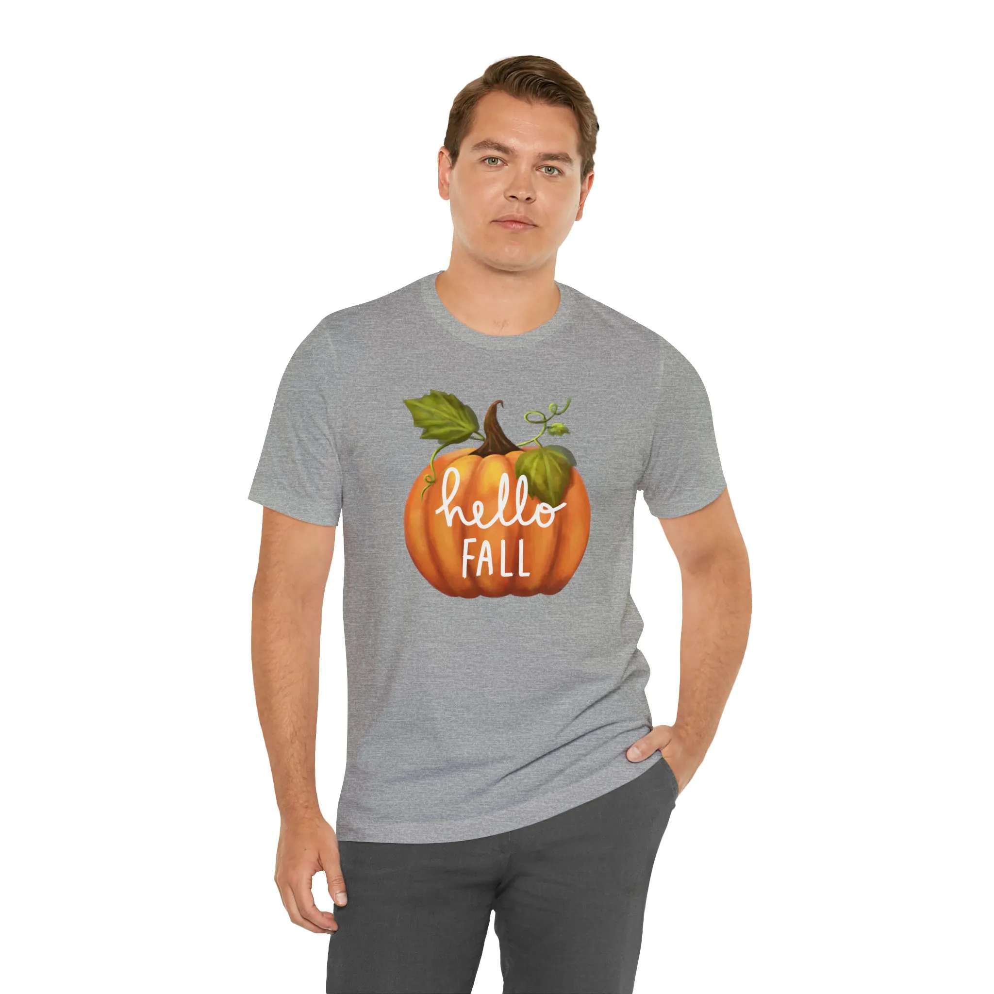 Copy of Hello Fall Shirt, Autumn Pumpkin Shirt , Pumpkin Spice Tee, Funny Pumpkin T-Shirt, Womens Fall Season Shirt