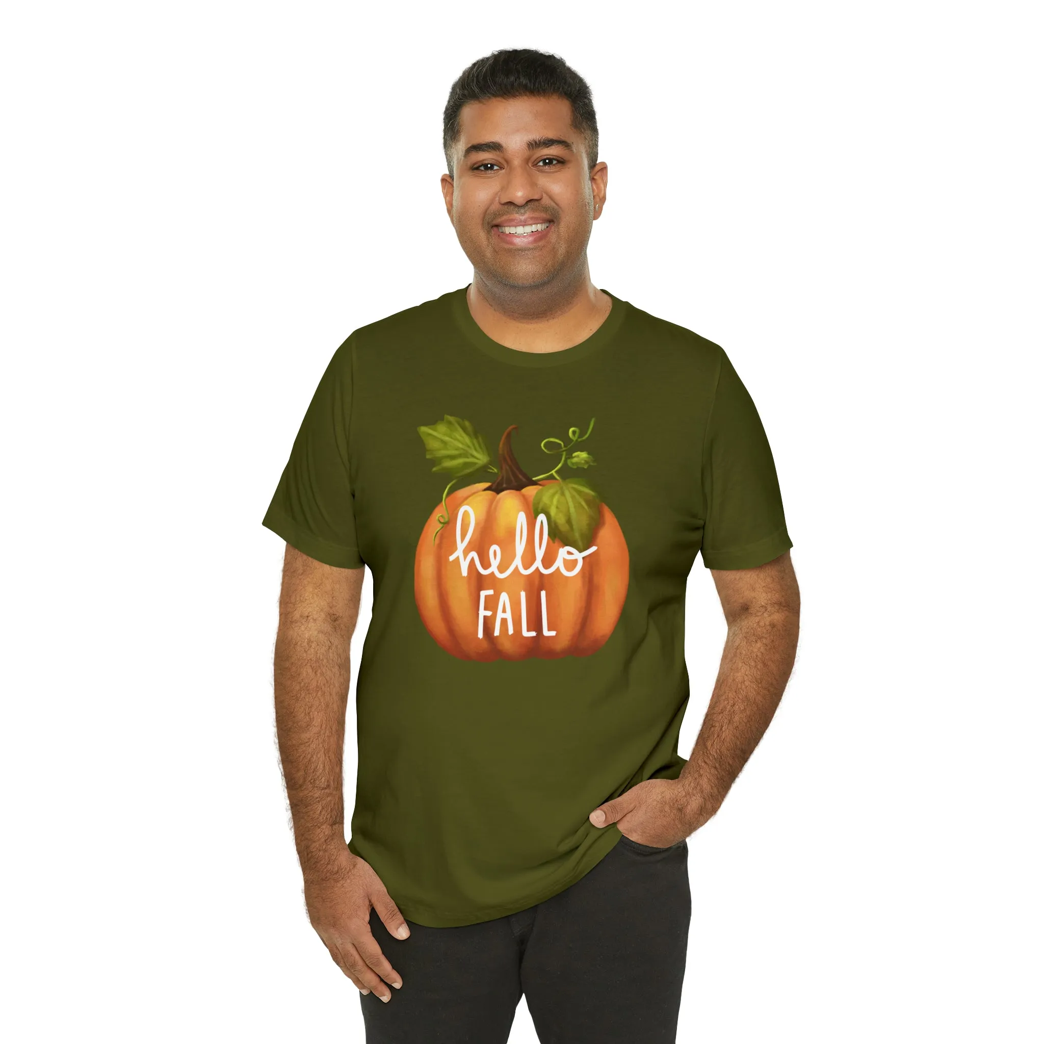 Copy of Hello Fall Shirt, Autumn Pumpkin Shirt , Pumpkin Spice Tee, Funny Pumpkin T-Shirt, Womens Fall Season Shirt