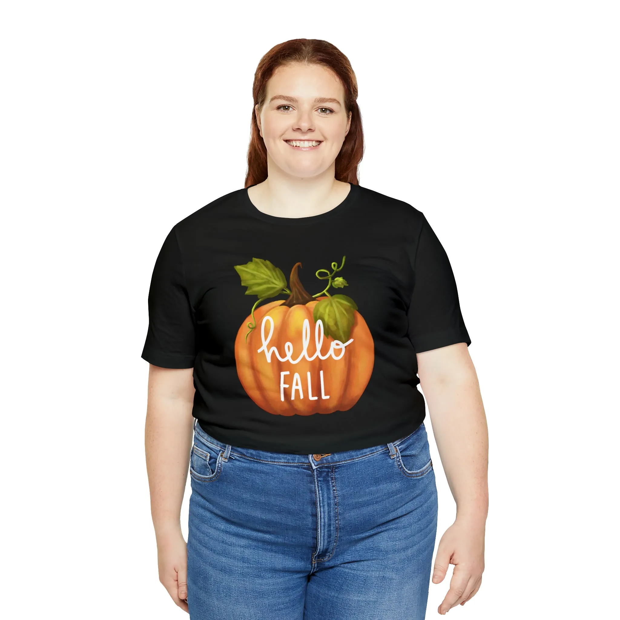 Copy of Hello Fall Shirt, Autumn Pumpkin Shirt , Pumpkin Spice Tee, Funny Pumpkin T-Shirt, Womens Fall Season Shirt