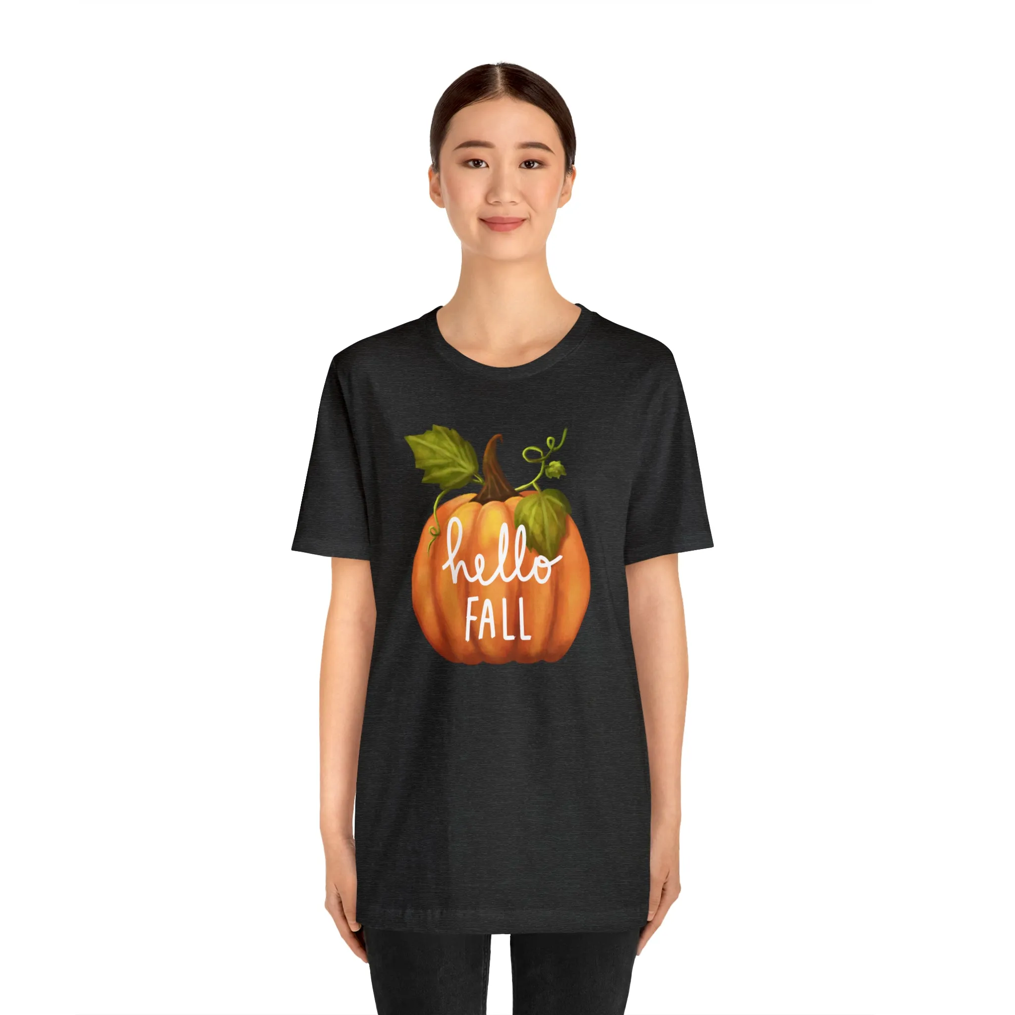 Copy of Hello Fall Shirt, Autumn Pumpkin Shirt , Pumpkin Spice Tee, Funny Pumpkin T-Shirt, Womens Fall Season Shirt