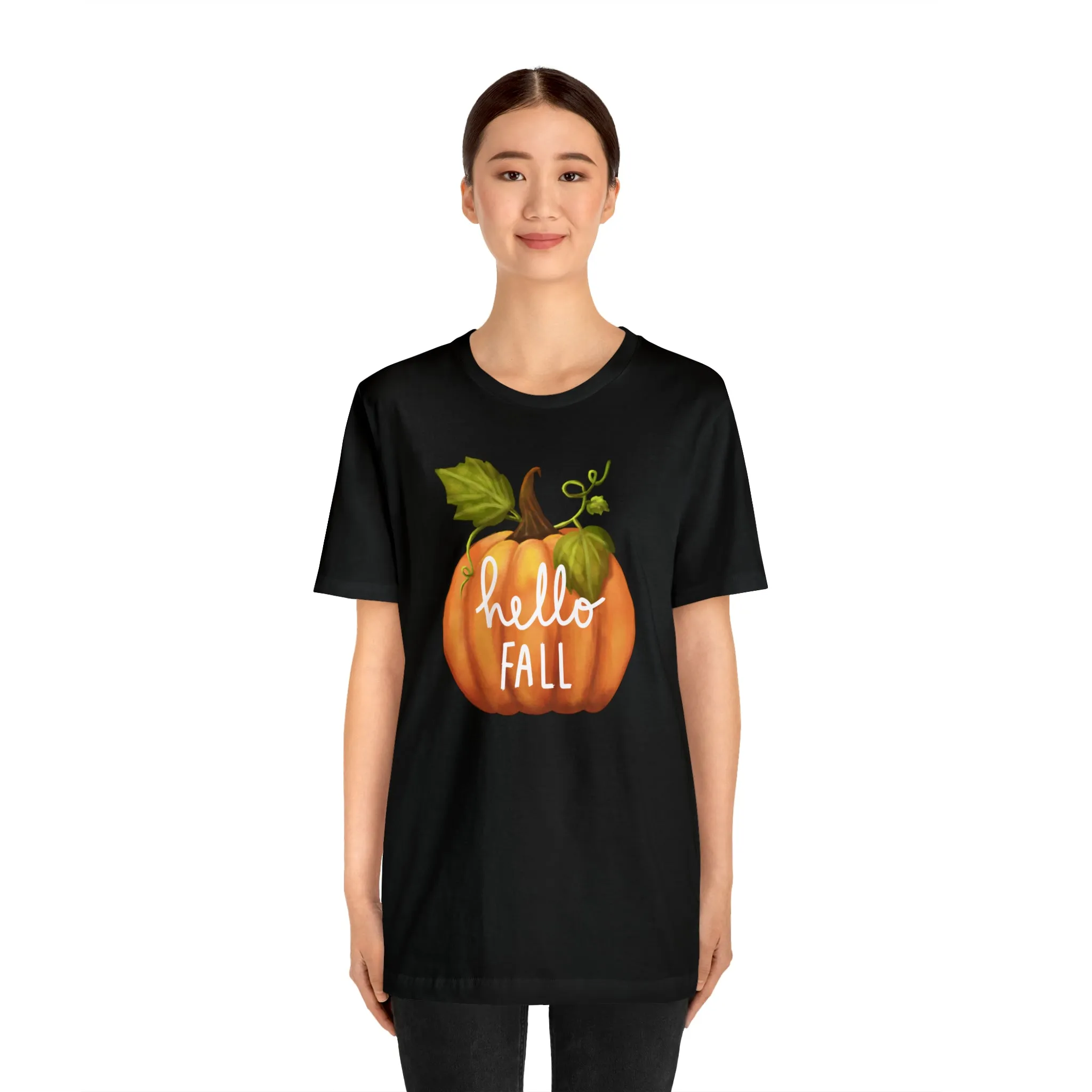 Copy of Hello Fall Shirt, Autumn Pumpkin Shirt , Pumpkin Spice Tee, Funny Pumpkin T-Shirt, Womens Fall Season Shirt