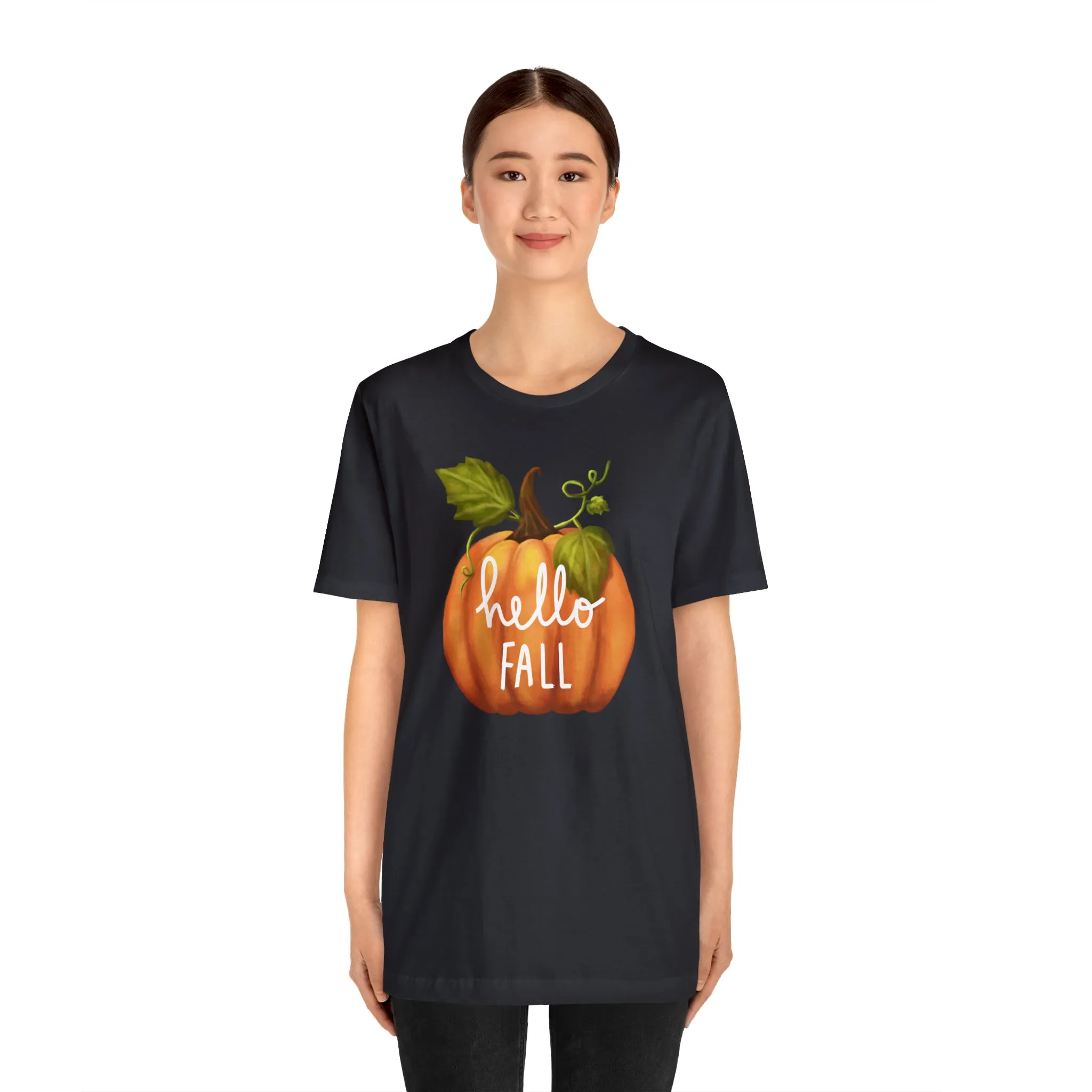 Copy of Hello Fall Shirt, Autumn Pumpkin Shirt , Pumpkin Spice Tee, Funny Pumpkin T-Shirt, Womens Fall Season Shirt