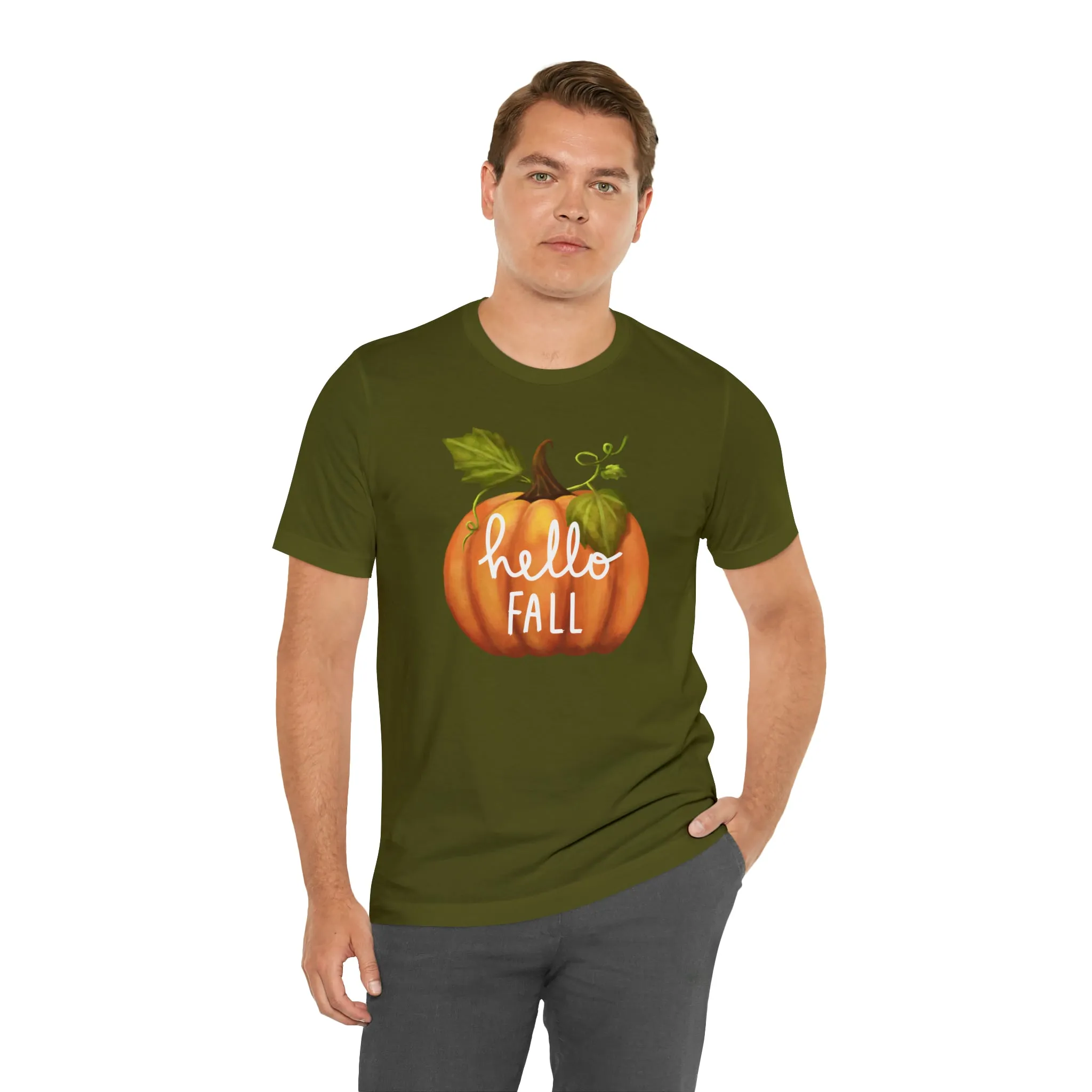 Copy of Hello Fall Shirt, Autumn Pumpkin Shirt , Pumpkin Spice Tee, Funny Pumpkin T-Shirt, Womens Fall Season Shirt