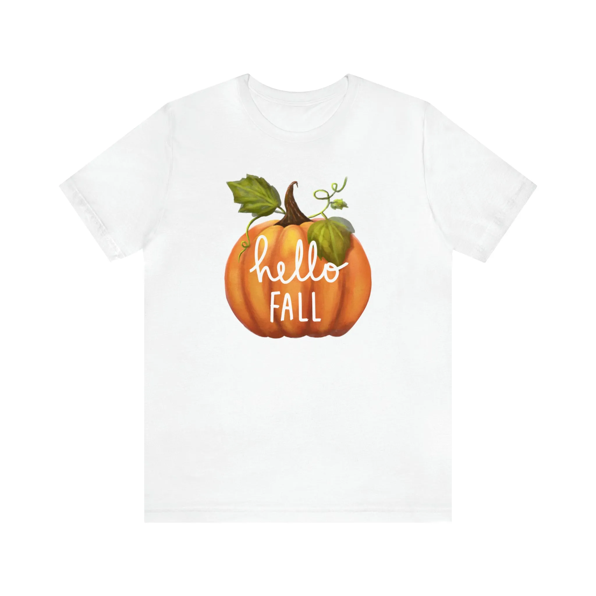 Copy of Hello Fall Shirt, Autumn Pumpkin Shirt , Pumpkin Spice Tee, Funny Pumpkin T-Shirt, Womens Fall Season Shirt