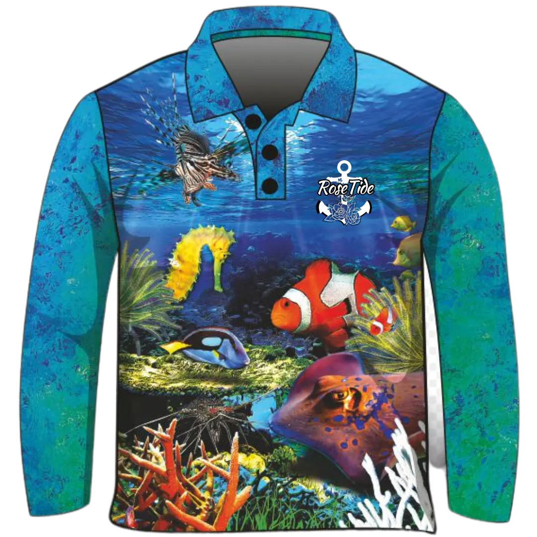 Coral Reef Life Fishing Shirt
