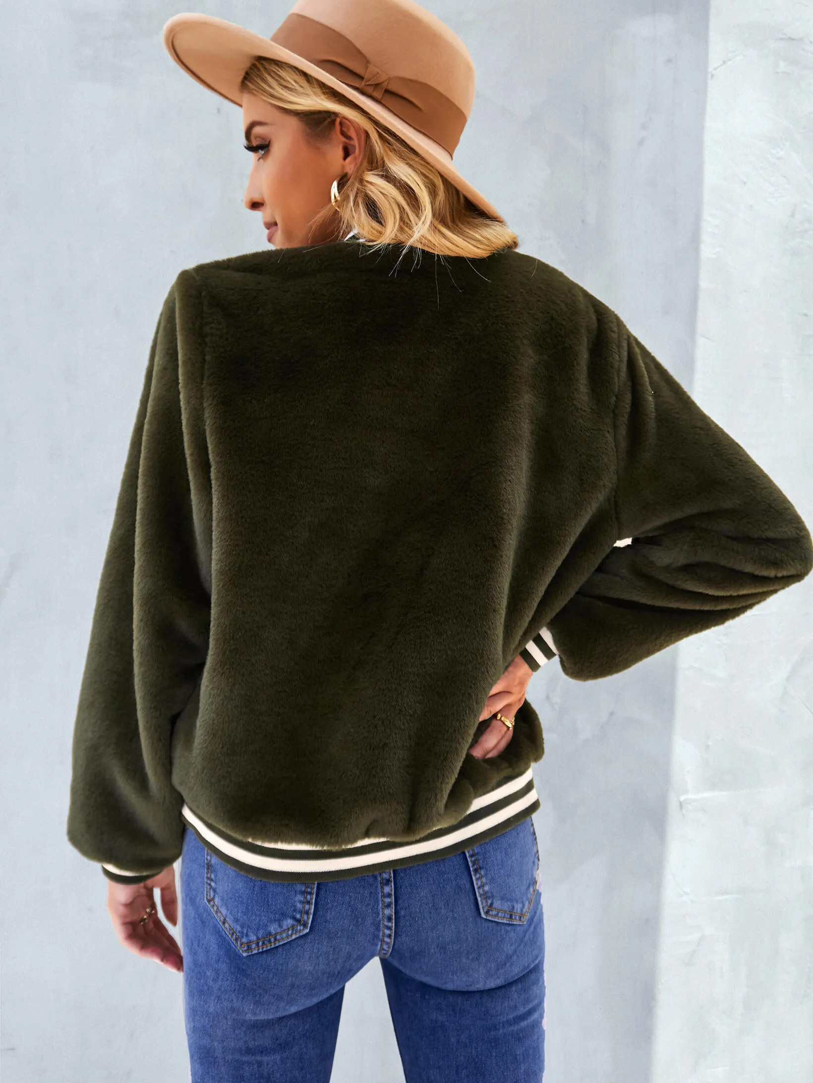 Coziest Yet Soft Fleece Jacket - Olive