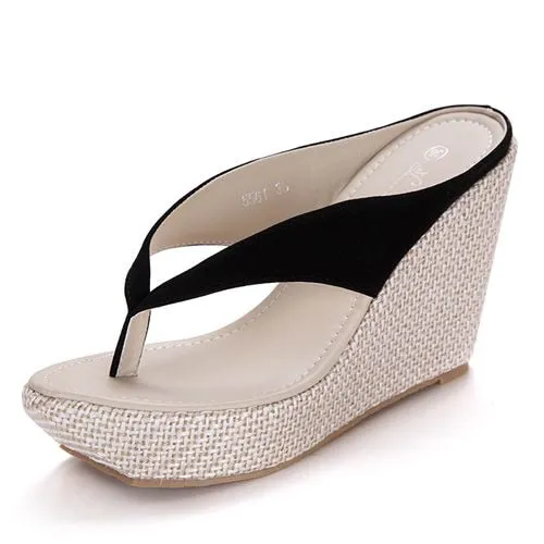 Crystal Queen Platform Wedges / High heel Sandals