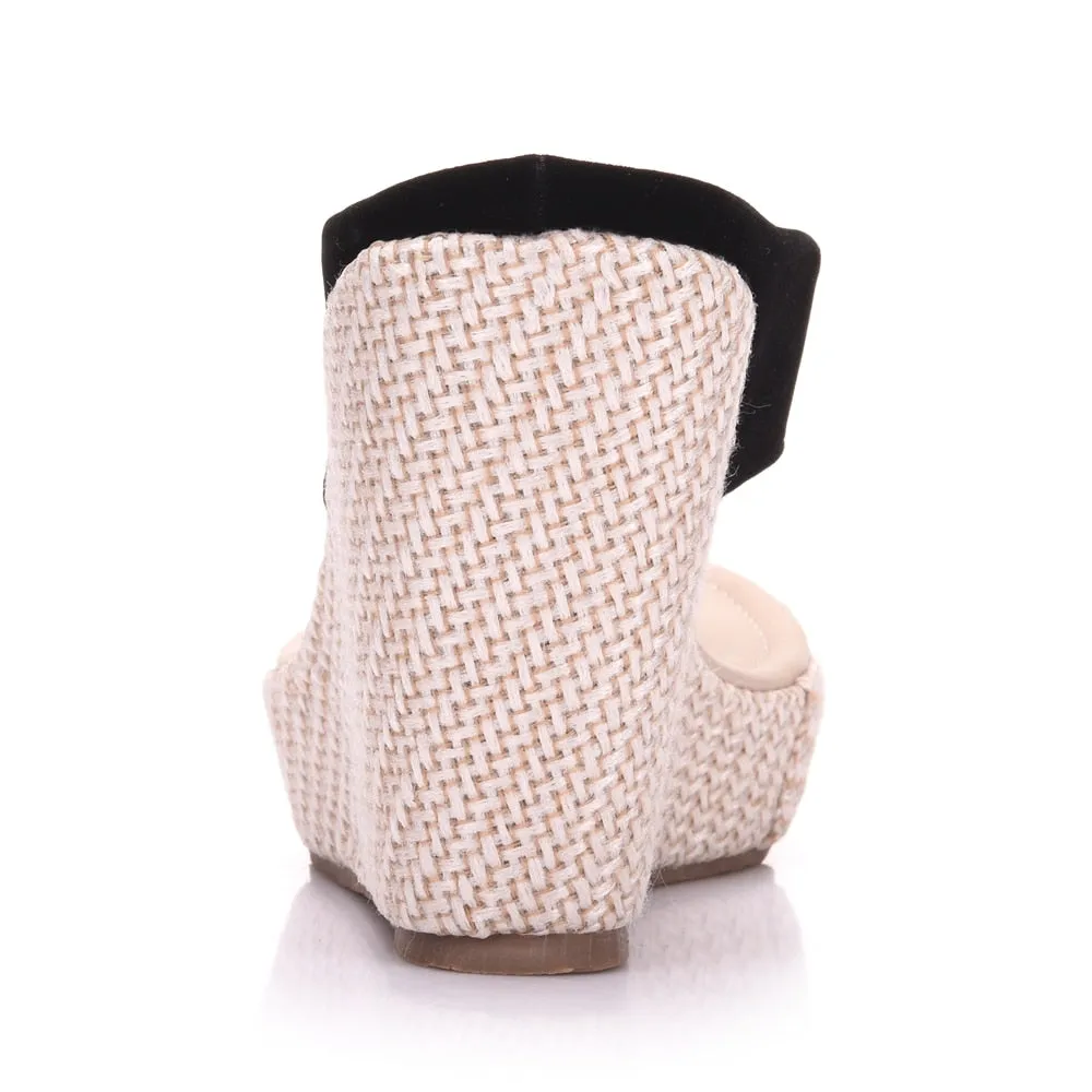 Crystal Queen Platform Wedges / High heel Sandals