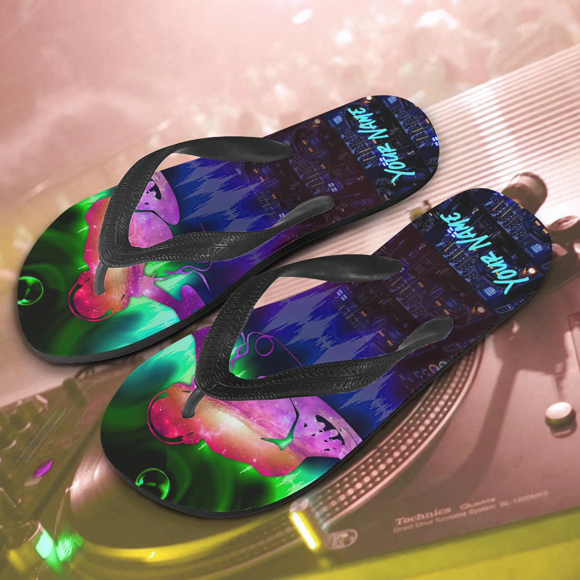 Custom Flip Flops - DJ - 6