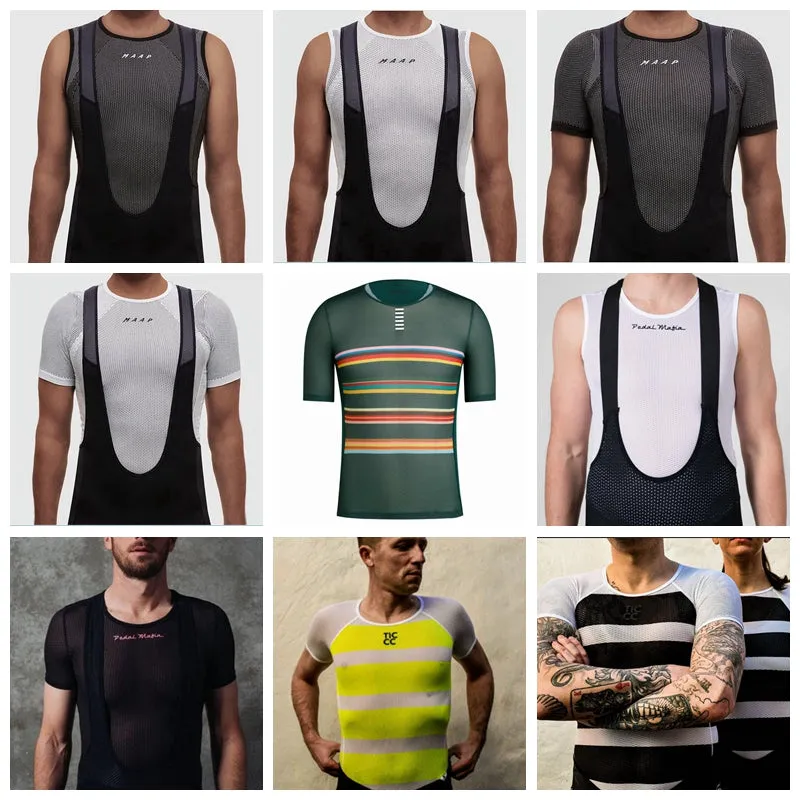Cycling base layer 2020 Mesh Breathable Bicycle Short Sleeve clothing riding tops wear Outdoor Sport fishing cycling underwear