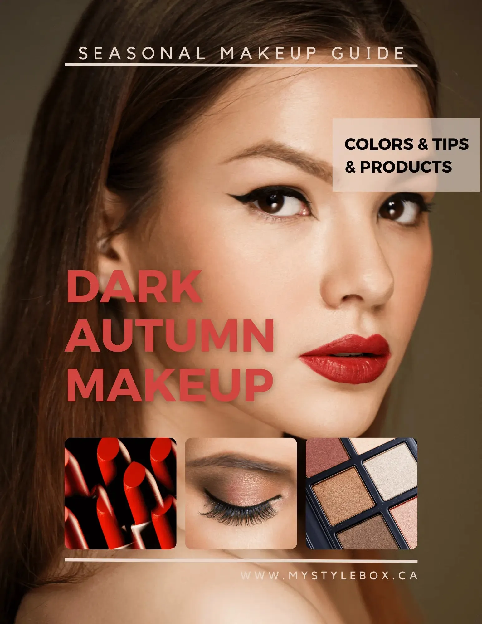 Dark Autumn Digital Color Palette and Makeup Guide