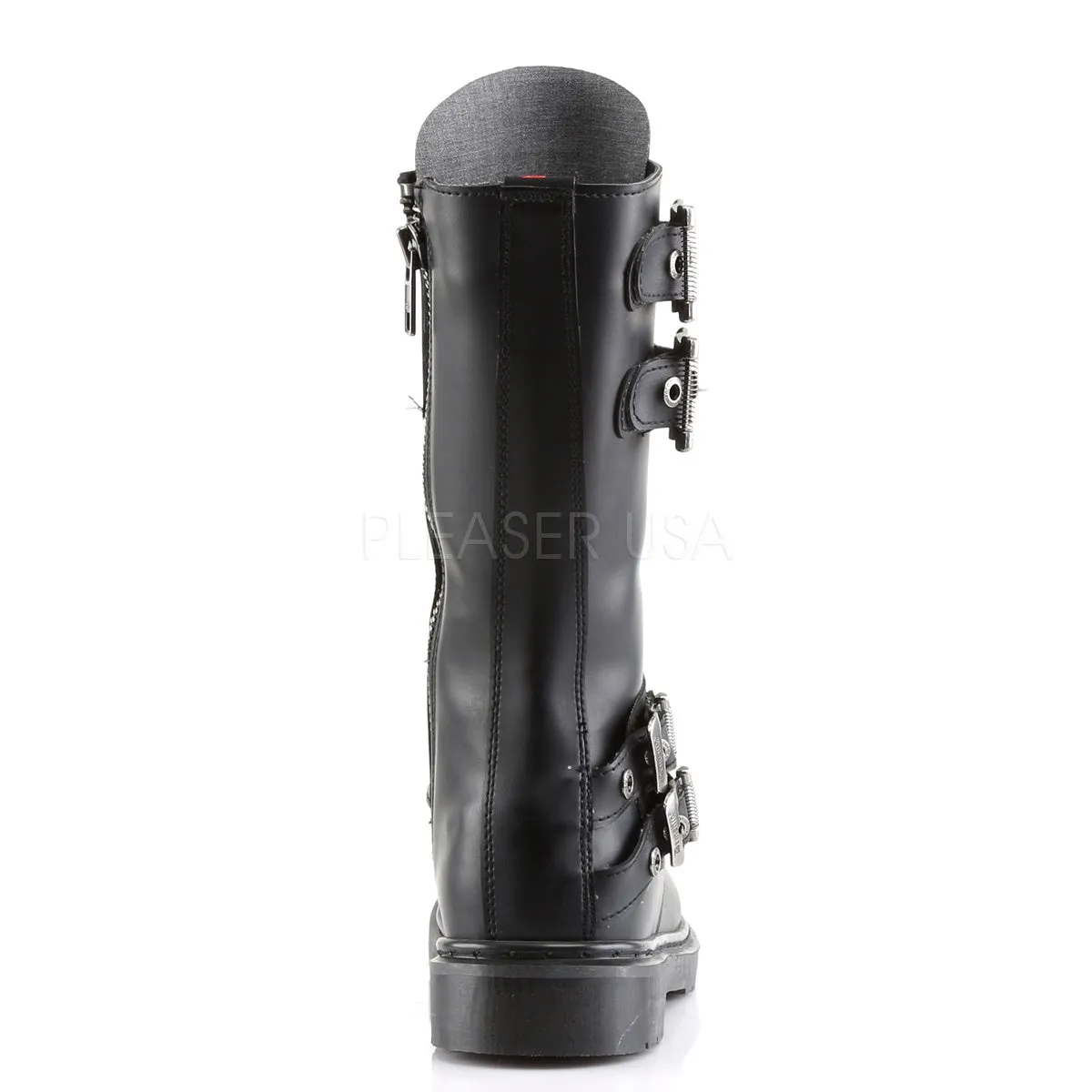 DEFIANT-302  Black Vegan Leather