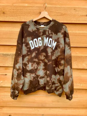 Dog Mom Bleach Dyed Sweatshirt