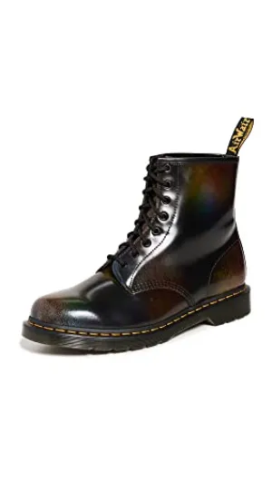 Dr. Martens Men's 1460 for Pride Rub Off Boots, Black/Multi Rainbow, 11-11.5 Medium US