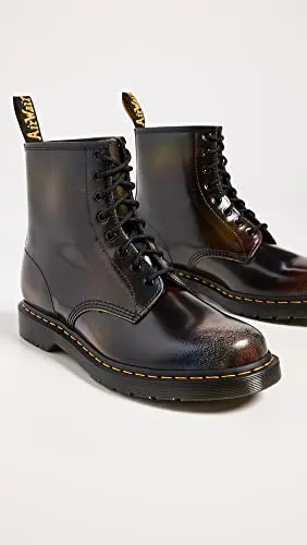 Dr. Martens Men's 1460 for Pride Rub Off Boots, Black/Multi Rainbow, 11-11.5 Medium US