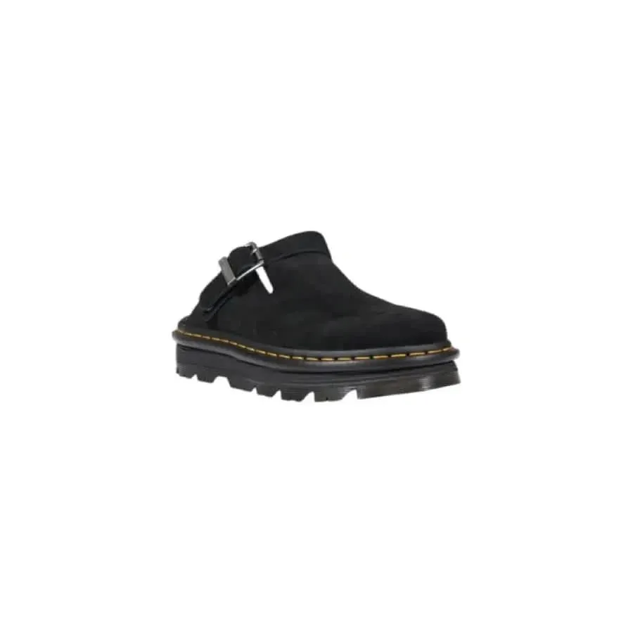 Dr. Martens Women's Black Leather Slip-On Flats