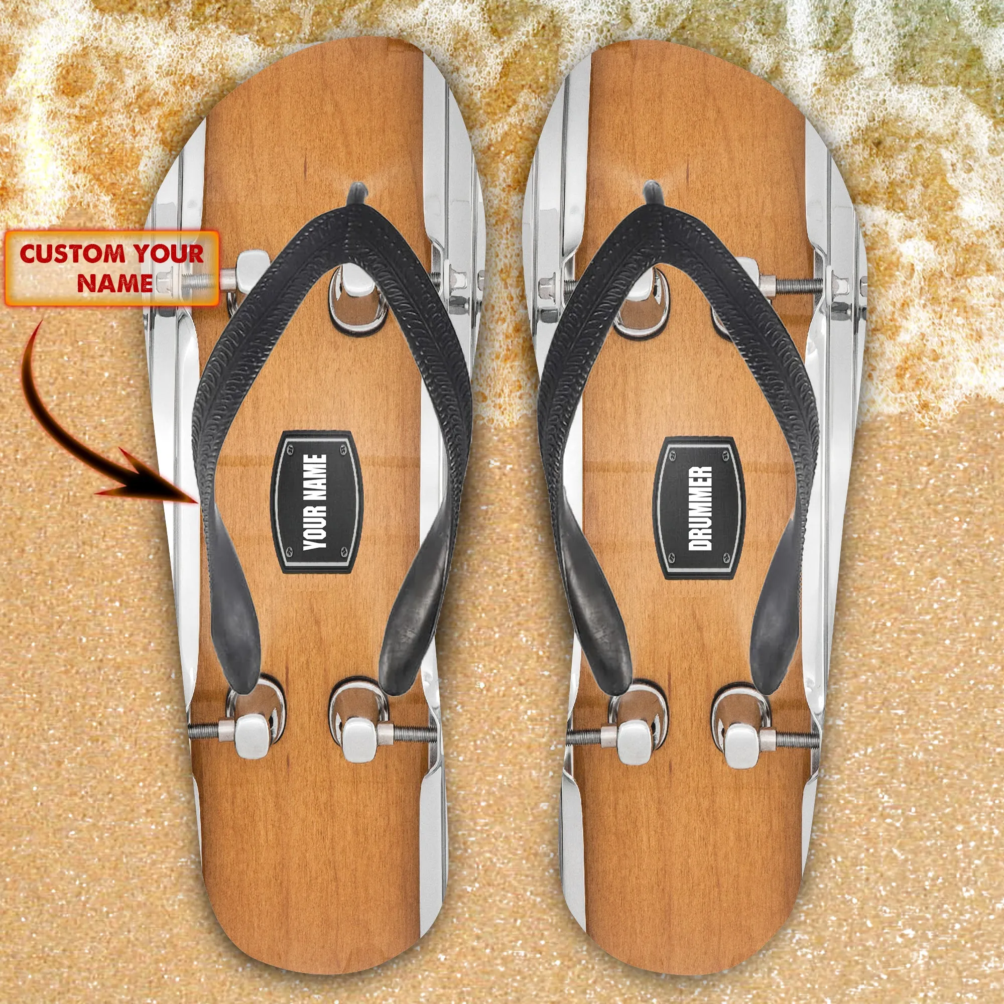 Drummer - Custom Flip Flops 01