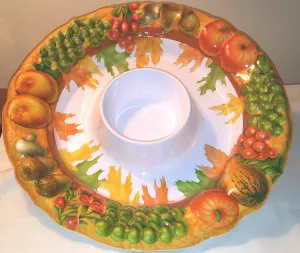 FALL HARVEST MELAMINE CHIP AND DIP