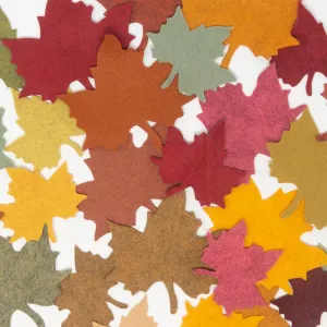 Fall Leaves Felt Die Cuts - 25 Pc