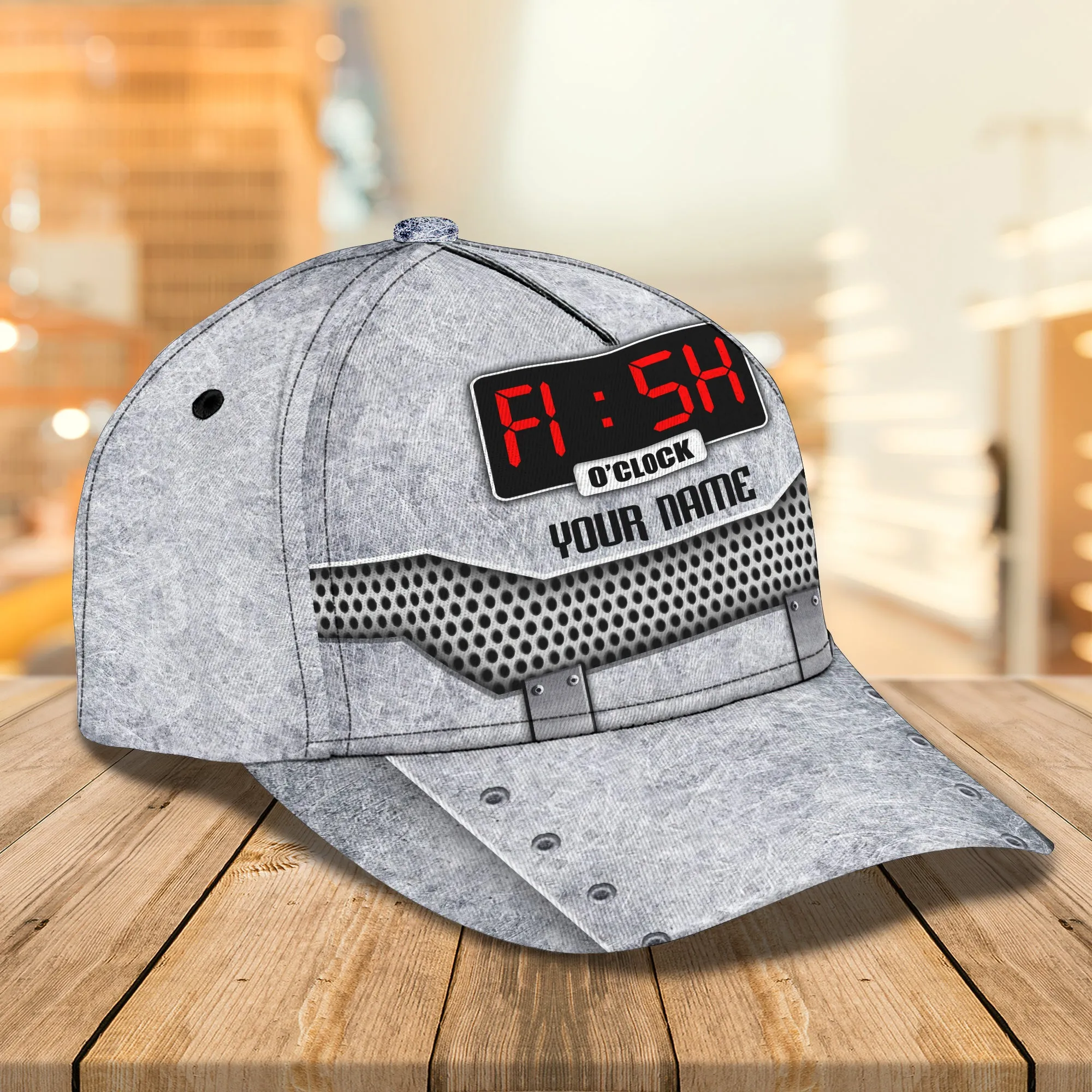 Fishing Clock - Personalized Name Cap - Boom