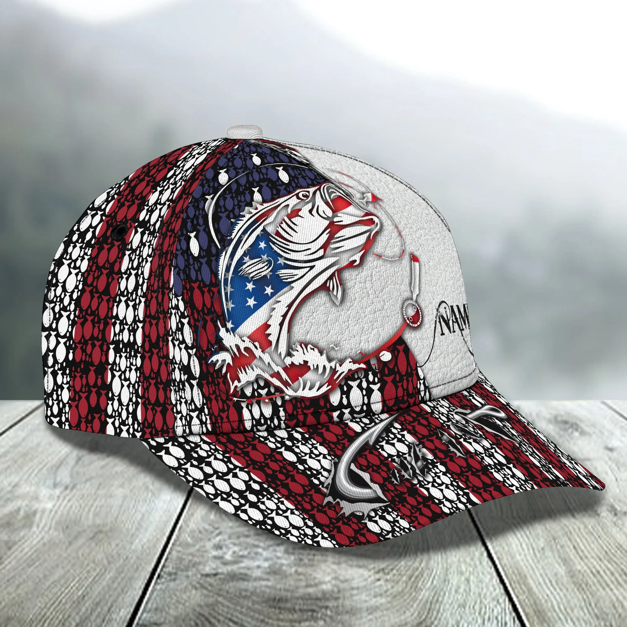 Fishing - Personalized Name Cap - Loop - H9h3-361