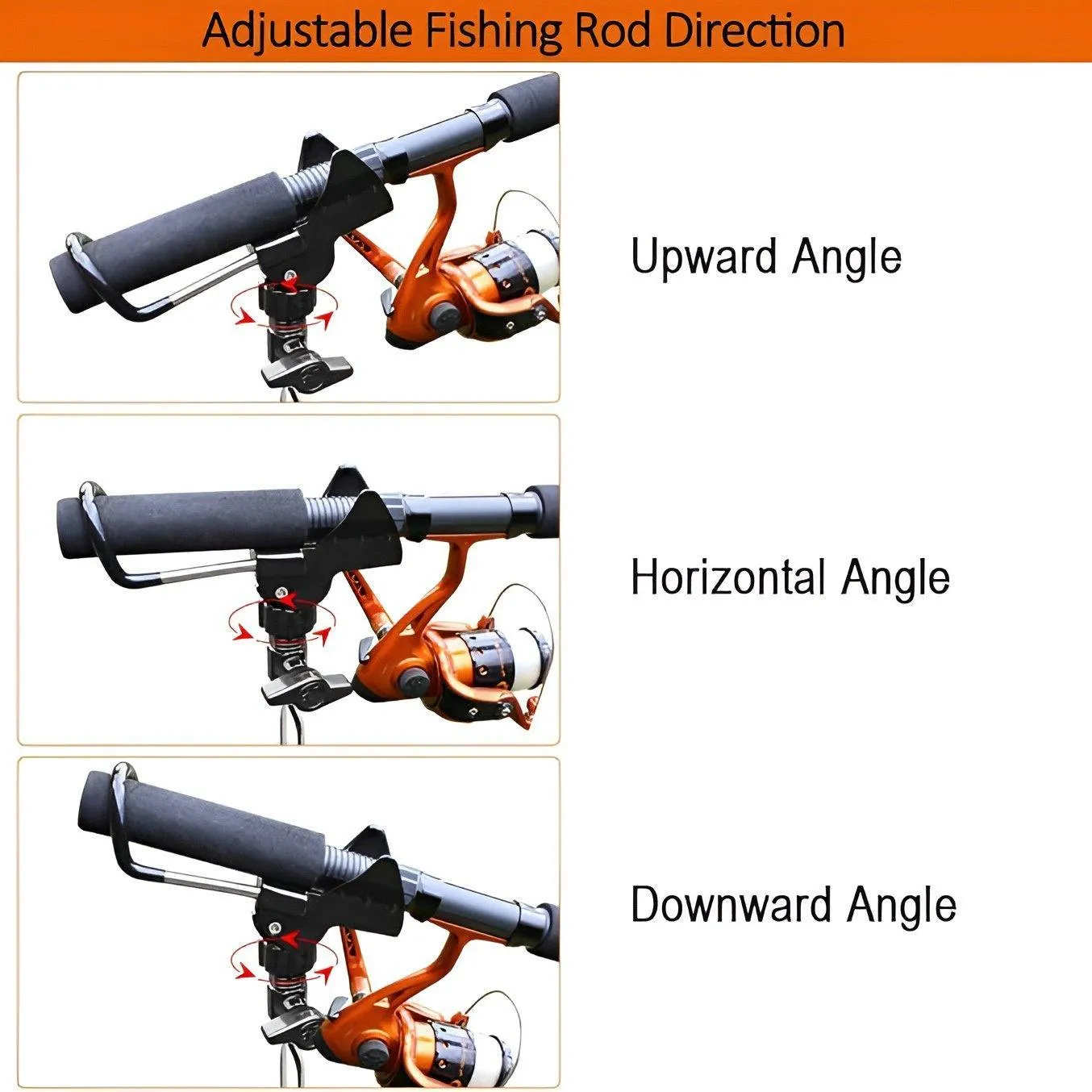 Fishing Rod Bracket Setter Pole Stand Hook Holder Rack Tip-Up Ground Fishing Rod