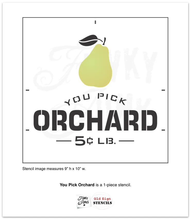 FJ081 Funky Junk's You Pick Orchard