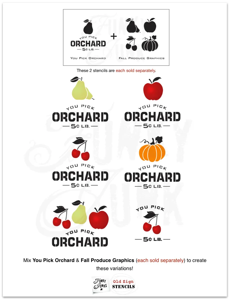 FJ081 Funky Junk's You Pick Orchard