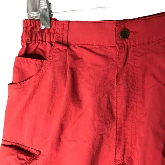 Fjallraven Women's Coral Orange Walking Hiking Bermuda Shorts Cargo Casual