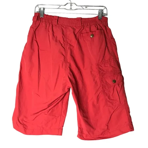 Fjallraven Women's Coral Orange Walking Hiking Bermuda Shorts Cargo Casual