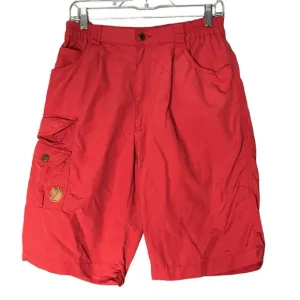 Fjallraven Women's Coral Orange Walking Hiking Bermuda Shorts Cargo Casual