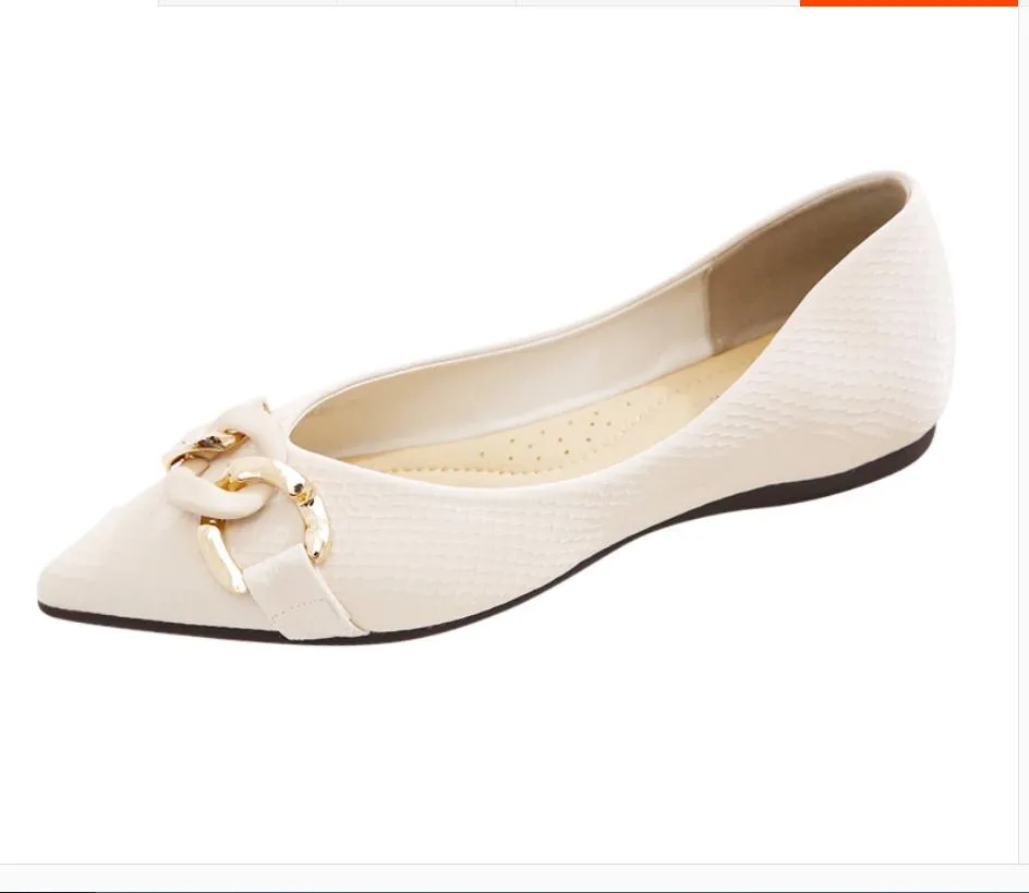 flat bottom pointed end Women's shoes